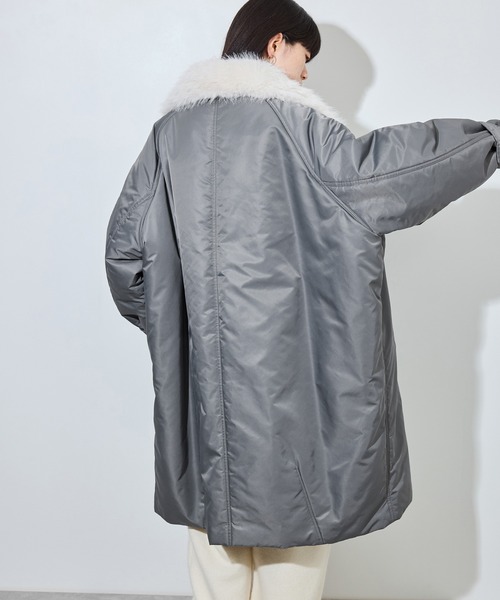 upperhights(アッパーハイツ)の「【upper hights for ADAM ET ROPE'】別注 THE U-BENCH COAT(ナイロンジャケット・レディース・ブラック/グレー・FREE)」の13枚目の写真