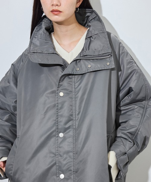 upperhights(アッパーハイツ)の「【upper hights for ADAM ET ROPE'】別注 THE U-BENCH COAT(ナイロンジャケット・レディース・ブラック/グレー・FREE)」の16枚目の写真