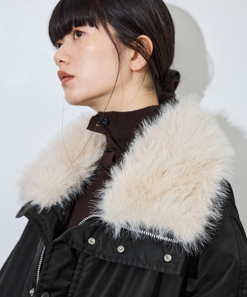 upperhights(アッパーハイツ)の「【upper hights for ADAM ET ROPE'】別注 THE U-BENCH COAT(ナイロンジャケット・レディース・ブラック/グレー・FREE)」の18枚目の写真