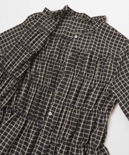 URBAN RESEARCH ROSSO WOMEN(アーバンリサーチ ロッソ)の「チェックシャーリングブラウス(シャツ/ブラウス・レディース・ブラック/ブラウン/オフホワイト・FREE)」の15枚目の写真
