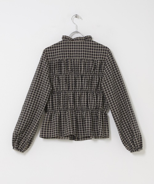 URBAN RESEARCH ROSSO WOMEN(アーバンリサーチ ロッソ)の「チェックシャーリングブラウス(シャツ/ブラウス・レディース・ブラック/ブラウン/オフホワイト・FREE)」の16枚目の写真