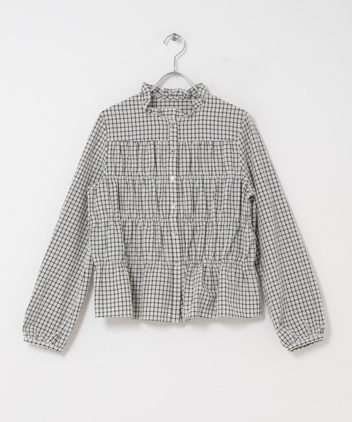 URBAN RESEARCH ROSSO WOMEN(アーバンリサーチ ロッソ)の「チェックシャーリングブラウス(シャツ/ブラウス・レディース・ブラック/ブラウン/オフホワイト・FREE)」の18枚目の写真