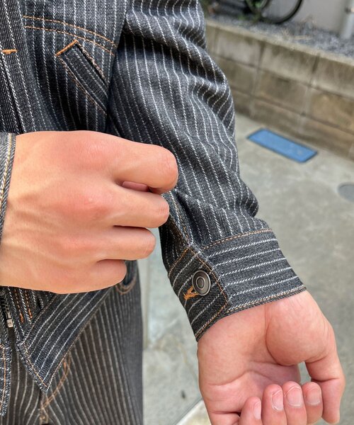 CIAOPANIC(チャオパニック)の「【cian denim/シアンデニム】クロップドデニムジャケット(デニムジャケット・メンズ・ブラウン/インディゴブルー/グレー・LARGE/MEDIUM/SMALL)」の17枚目の写真