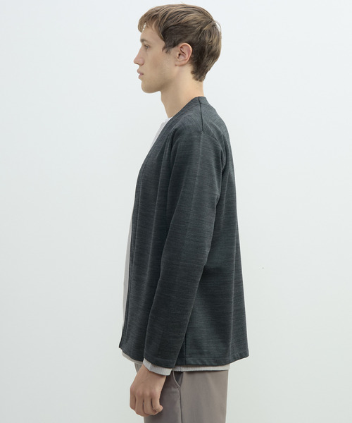 MEN'S MELROSE(メンズメルローズ)の「エアリーシリーズボタンレスカーディガン(カーディガン/ボレロ・メンズ・チャコールグレー/ネイビー/ブラウン・3/4)」の7枚目の写真