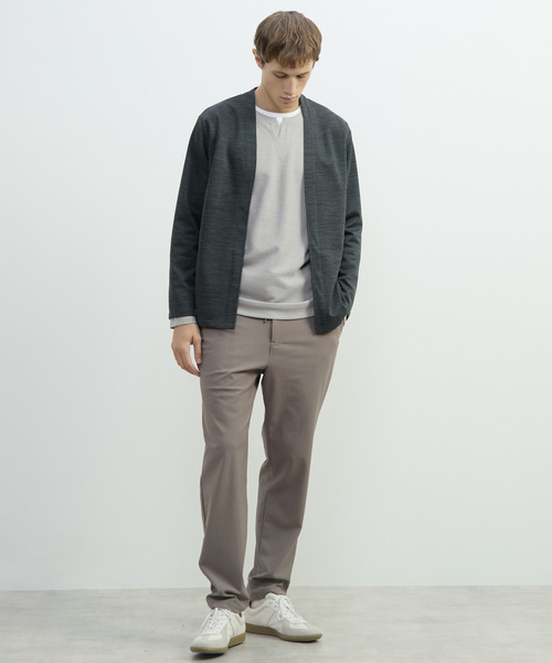 MEN'S MELROSE(メンズメルローズ)の「エアリーシリーズボタンレスカーディガン(カーディガン/ボレロ・メンズ・チャコールグレー/ネイビー/ブラウン・3/4)」の15枚目の写真
