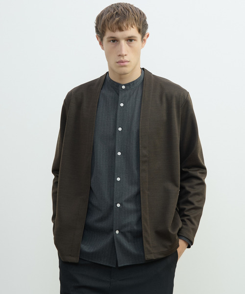 MEN'S MELROSE(メンズメルローズ)の「エアリーシリーズボタンレスカーディガン(カーディガン/ボレロ・メンズ・チャコールグレー/ネイビー/ブラウン・3/4)」の19枚目の写真