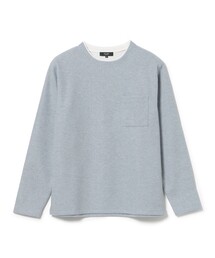 起毛 フェイクレイヤー ロングスリーブTシャツ