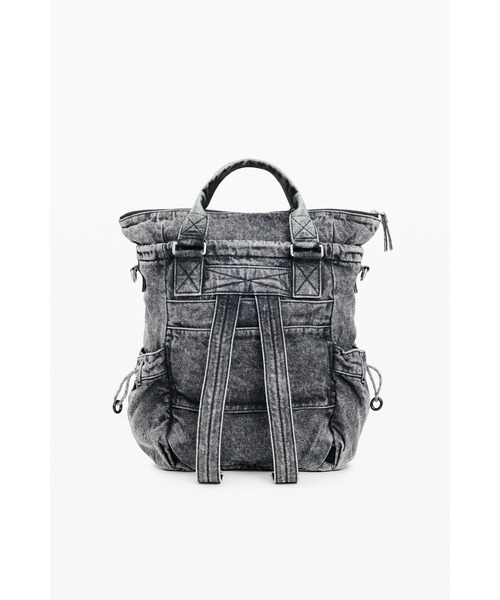 Desigual(デシグアル)の「Denim Wash Multi-way Backpack / デニムウォッシュマルチウェイバックパック(バックパック/リュック・レディース・ブラック・FREE)」の3枚目の写真