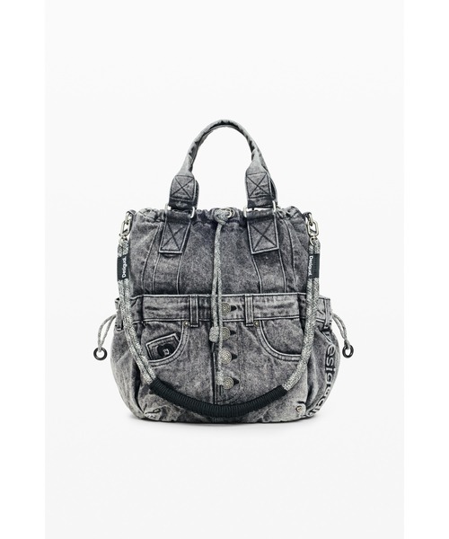 Desigual(デシグアル)の「Denim Wash Multi-way Backpack / デニムウォッシュマルチウェイバックパック(バックパック/リュック・レディース・ブラック・FREE)」の2枚目の写真