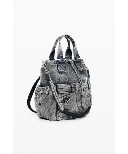 Desigual(デシグアル)の「Denim Wash Multi-way Backpack / デニムウォッシュマルチウェイバックパック(バックパック/リュック・レディース・ブラック・FREE)」の14枚目の写真