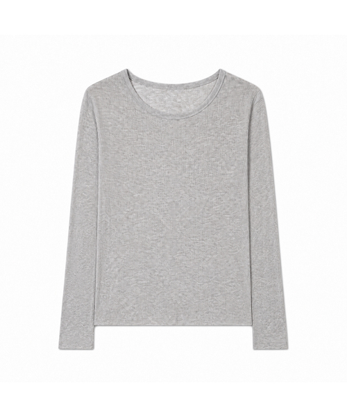 KIMDOH(キムド)の「イリア テンセルウールシアトップ(Tシャツ/カットソー・レディース・ダークブラウン/アッシュグレー/アイボリー・FREE)」の3枚目の写真