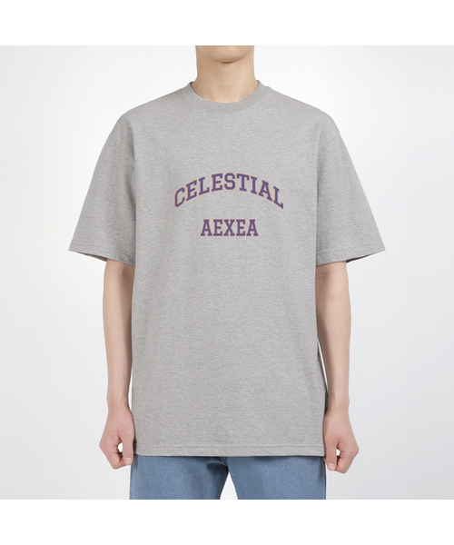 AEXEA(アクシー)の「ハヌルの半袖Tシャツ F05BRD_ABX11041(Tシャツ/カットソー・メンズ・ブルー/ホワイト/グレー系その他/ブラック・S/XL/L/M)」の1枚目の写真