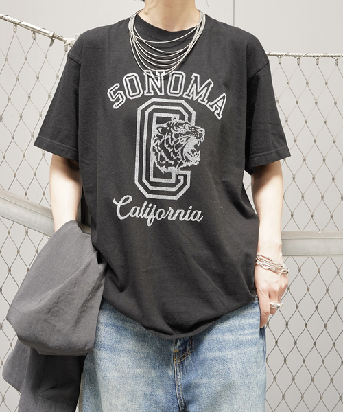 JOURNAL STANDARD LUXE(ジャーナルスタンダード ラックス)の「《追加》SONOMA Print T(Tシャツ/カットソー・レディース・ホワイト/ブラック・FREE)」の1枚目の写真