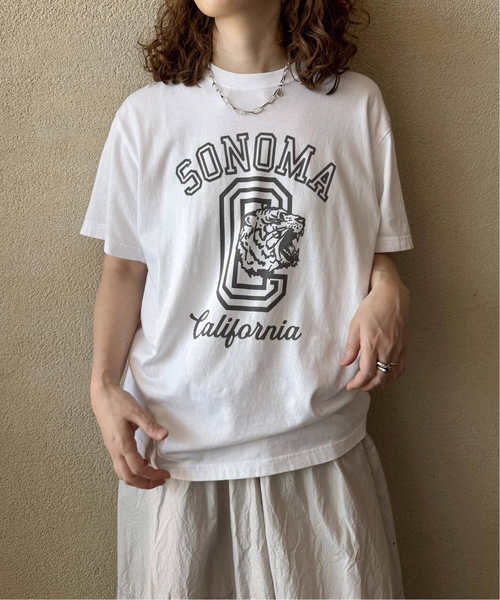 JOURNAL STANDARD LUXE(ジャーナルスタンダード ラックス)の「《追加》SONOMA Print T(Tシャツ/カットソー・レディース・ホワイト/ブラック・FREE)」の9枚目の写真