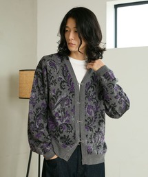 RAGEBLUE | METAL BUTTON DAMASK CARDIGAN/メタルボタンダマスク柄カーディガン(カーディガン/ボレロ)