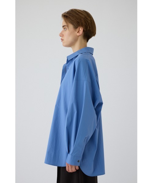 RIM.ARK(リムアーク)の「Neck open oversized SH(ネック オープン オーバーサイズ シャツ)(シャツ/ブラウス・レディース・ホワイト/ブルー/グレー・FREE)」の20枚目の写真
