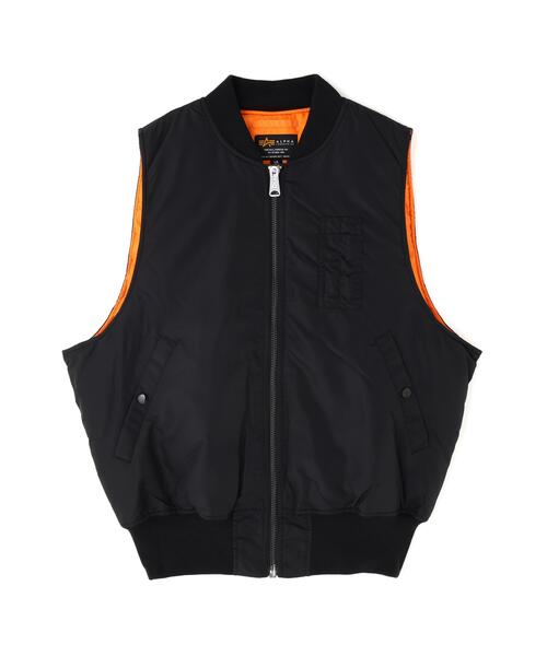 Alpha Industries(アルファインダストリーズ)の「Alpha Industries/アルファ インダストリーズ/MA-1 VEST/エムエーワン ベスト(MA-1・メンズ・ブラック・XS/S/M/L/XL/2XL)」の1枚目の写真