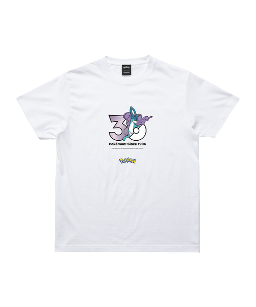 ZOZOSPOT(ゾゾスポット)の「Pokemon 30th Anniversary 1025 T-shirt 「スイクン」(Tシャツ/カットソー・レディース・ホワイト・SMALL/MEDIUM/LARGE/X-LARGE/XX-LARGE/XXX-LARGE/100cm/110cm/120cm/130cm/140cm/150cm/160cm)」の1枚目の写真