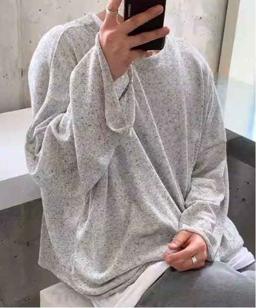 DOUBLE STEAL(ダブルスティール)の「DSリラックスロングスリーブTシャツ(Tシャツ/カットソー・メンズ・ブラック/グレー・X-LARGE/LARGE/MEDIUM)」の4枚目の写真