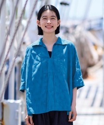 サニークラウズ 青いヨットのブラウス〈レディース〉