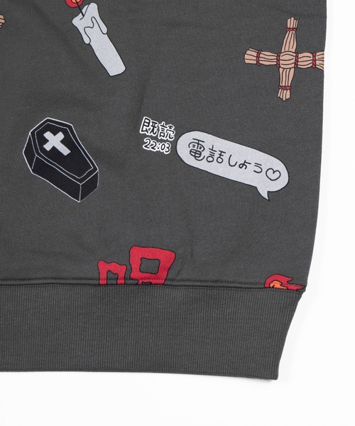 PUNYUS(プニュズ)の「【NEW SIZE】天国と地獄総柄スウェット(スウェット・レディース・スミクロ/ホワイト・5/3/4/2/1)」の4枚目の写真