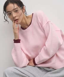 ∴フェイクレイヤードスウェットライクニット