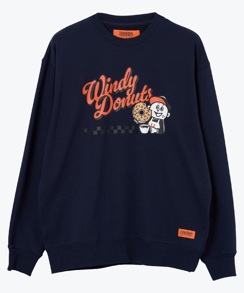 UNIVERSAL OVERALL（ユニバーサルオーバーオール）の「Windy.Jr DonutSWEAT（スウェット・メンズ・ヘザーグレー/ネイビー/ブラック/オートミール・XL/M/L）」の4枚目の写真