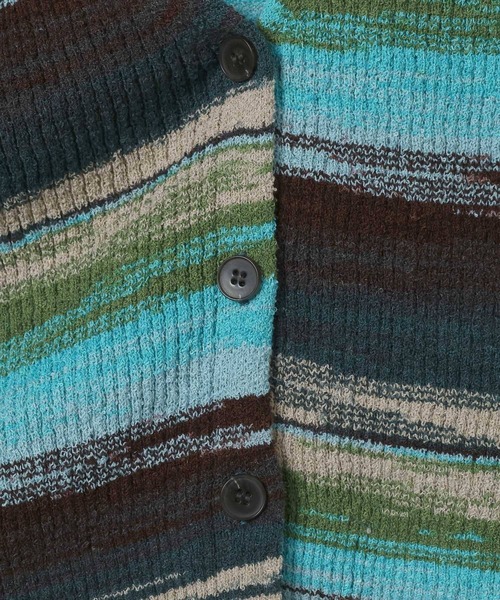 eL（エル）の「【eL】12G Border Layered Cardigan/1070201（カーディガン/ボレロ・レディース・ブルー系その他/レッド系その他・FREE）」の21枚目の写真