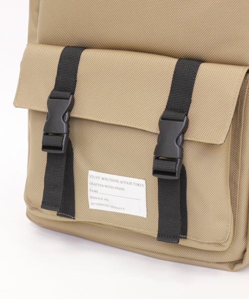 CIAOPANIC（チャオパニック）の「【Ciaopanic】BN FLAPBACK PACK（バックパック/リュック・メンズ・ブラック/ベージュ/カーキ・FREE）」の9枚目の写真