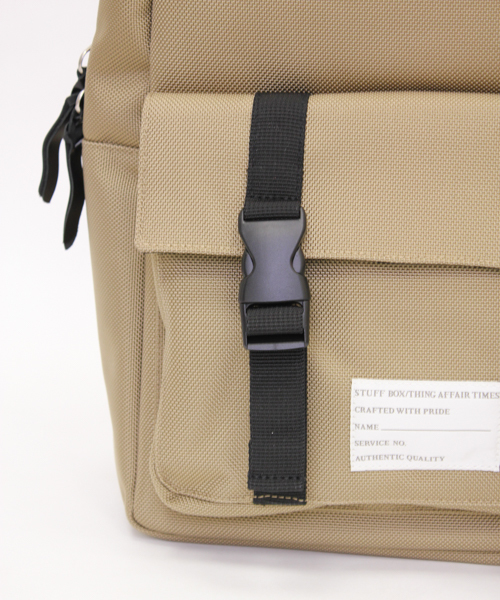 CIAOPANIC（チャオパニック）の「【Ciaopanic】BN FLAPBACK PACK（バックパック/リュック・メンズ・ブラック/ベージュ/カーキ・FREE）」の4枚目の写真