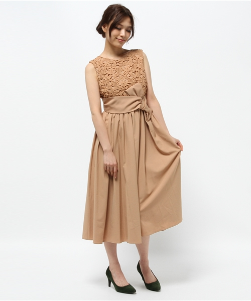 Bou Jeloud ブージュルード の 結婚式 ワンピース レースガウチョロングドレス つなぎ オールインワン Wear