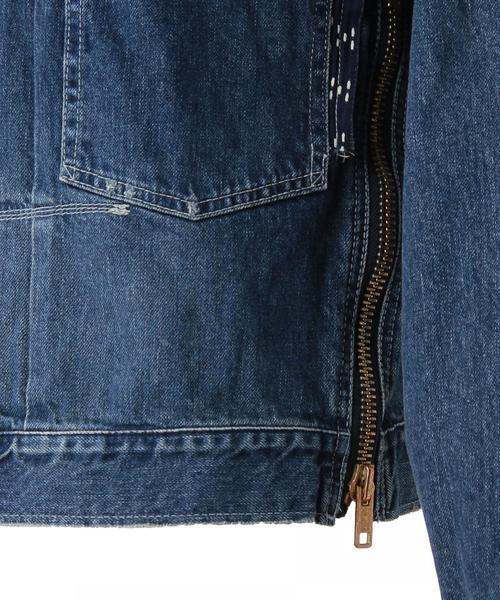 UNITED ARROWS & SONS（ユナイテッドアローズアンドサンズ）の「UNITED ARROWS & SONS（ユナイテッドアローズ＆サンズ）SASHIKO DENIM JACKET（デニムジャケット・メンズ・ネイビー・SMALL/LARGE/MEDIUM/X-LARGE）」の3枚目の写真