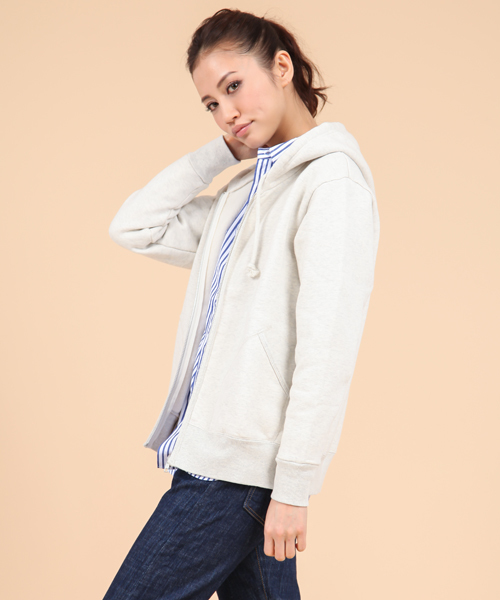 BEAMS BOY(ビームスボーイ)の「BEAMS BOY / スウェット ジップパーカ(パーカー・レディース・ライトグレー/グレー/ブラック系その他/レッド/イエロー/ロイヤルブルー/ネイビー/イエロー系その他/グリーン系その他/オレンジ系その他/ワイン/その他1/ブラック/ホワイト・0/1)」の22枚目の写真
