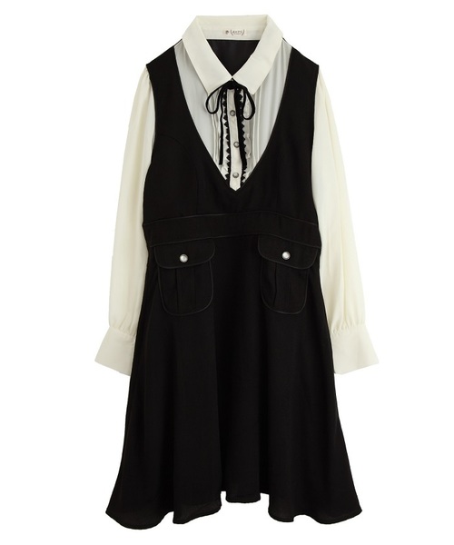 axes femme アクシーズファム ブラウス ワンピース axes femme（アクシーズファム）の「ブラウスドッキング