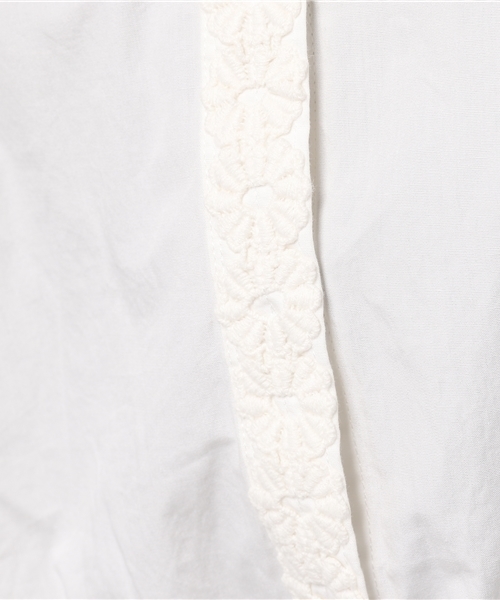 SLY（スライ）の「LACE WORK CROPPED TOPS（Tシャツ/カットソー・レディース・ブラック/ホワイト・2/1）」の9枚目の写真