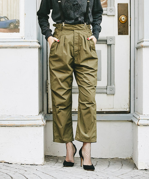 HYSTERIC GLAMOUR(ヒステリックグラマー)の「2タック九分丈PT(その他パンツ・レディース・インディゴブルー/カーキ/ブラック・X-SMALL/SMALL/MEDIUM)」の2枚目の写真