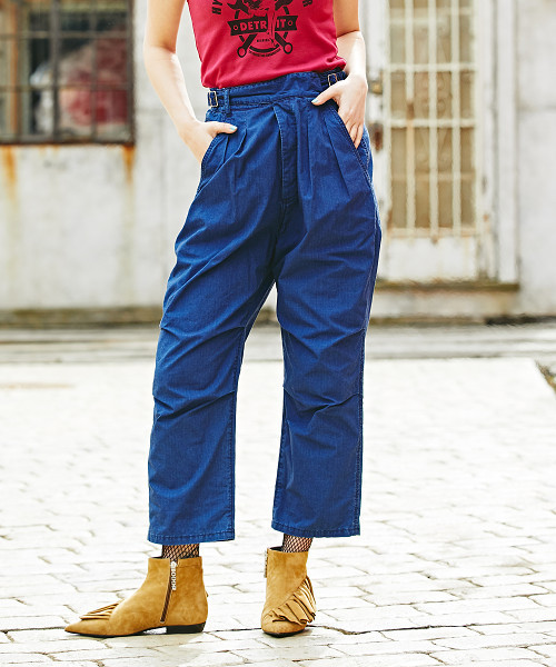 HYSTERIC GLAMOUR(ヒステリックグラマー)の「2タック九分丈PT(その他パンツ・レディース・インディゴブルー/カーキ/ブラック・X-SMALL/SMALL/MEDIUM)」の3枚目の写真