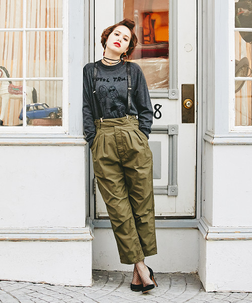 HYSTERIC GLAMOUR(ヒステリックグラマー)の「2タック九分丈PT(その他パンツ・レディース・インディゴブルー/カーキ/ブラック・X-SMALL/SMALL/MEDIUM)」の6枚目の写真