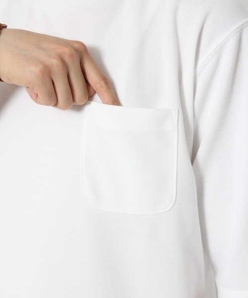 GLOBAL WORK（グローバルワーク）の「【吸水速乾】リップル5分袖TEE/743584（Tシャツ/カットソー・メンズ・ネイビー/ダークブラウン/ブラック/ホワイト・MEDIUM/SMALL/LARGE/X-LARGE）」の22枚目の写真