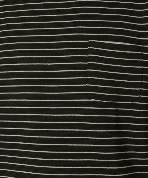 GLOBAL WORK（グローバルワーク）の「【吸水速乾】リップル5分袖TEE/743584（Tシャツ/カットソー・メンズ・ネイビー/ダークブラウン/ブラック/ホワイト・MEDIUM/SMALL/LARGE/X-LARGE）」の13枚目の写真