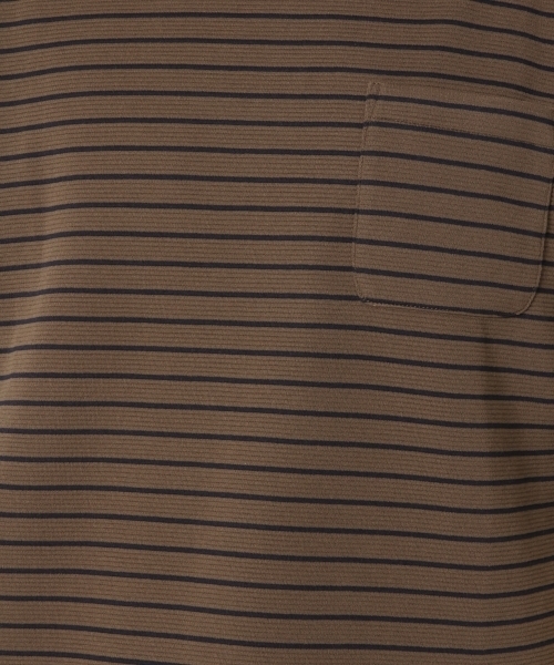 GLOBAL WORK（グローバルワーク）の「【吸水速乾】リップル5分袖TEE/743584（Tシャツ/カットソー・メンズ・ネイビー/ダークブラウン/ブラック/ホワイト・MEDIUM/SMALL/LARGE/X-LARGE）」の14枚目の写真