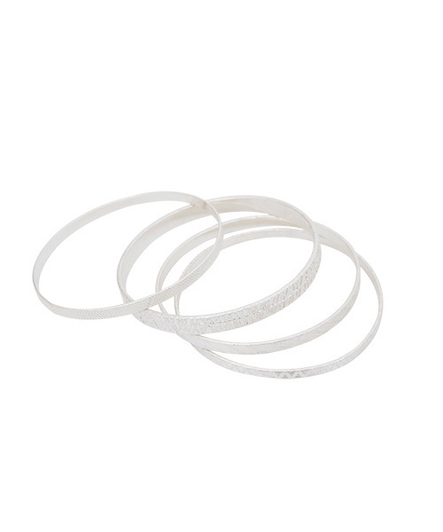 Luz Llena（ラズレナ）の「[4本セット]ナローデザインバングルSET（バングル/リストバンド・レディース・ゴールド/シルバー・ﾌﾘ-）」の3枚目の写真