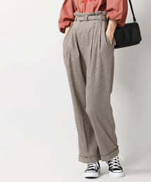WEGO | WEGO/レトロチェックペグトップパンツ(その他パンツ)