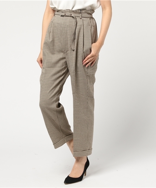 WEGO（ウィゴー）の「WEGO/レトロチェックペグトップパンツ（その他パンツ・レディース・インディゴブルー/グレー系その他2/レッド系その他2/ブラウン系その他2/ダークインディゴブルー/ブラウン系その他3・LARGE/MEDIUM/SMALL）」の21枚目の写真