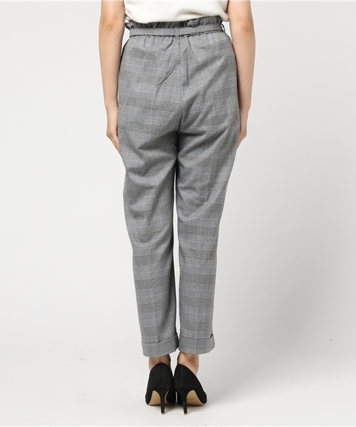 WEGO（ウィゴー）の「WEGO/レトロチェックペグトップパンツ（その他パンツ・レディース・インディゴブルー/グレー系その他2/レッド系その他2/ブラウン系その他2/ダークインディゴブルー/ブラウン系その他3・LARGE/MEDIUM/SMALL）」の9枚目の写真