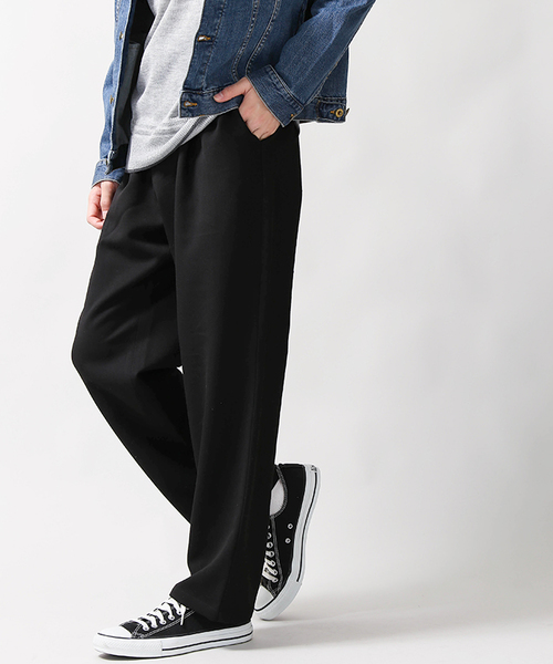 WEGO（ウィゴー）の「WEGO/ストレッチウィンターワイドスラックス（スラックス・メンズ・ブラウン系その他/ブラック/ダークグレー/キャメル・LARGE/MEDIUM/SMALL）」の6枚目の写真