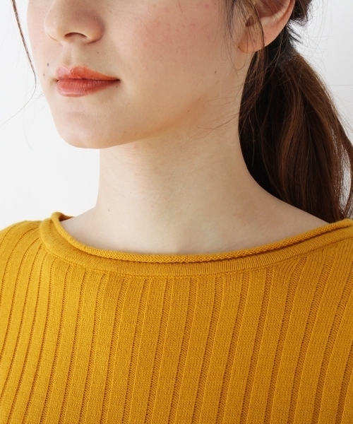 grove（グローブ）の「◆【WEB限定あり】袖ターンバック ニットプルオーバー（ニット/セーター・レディース・オフホワイト/ブラック/グリーン/イエロー/レッド/ピンク/ブルー・02/03）」の11枚目の写真