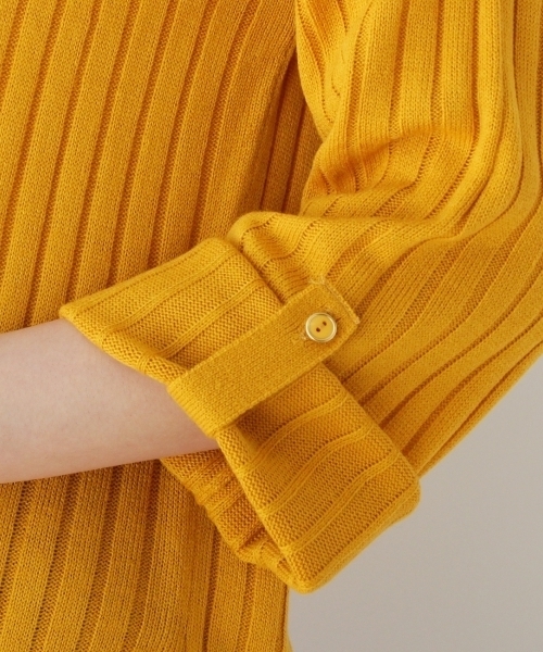 grove（グローブ）の「◆【WEB限定あり】袖ターンバック ニットプルオーバー（ニット/セーター・レディース・オフホワイト/ブラック/グリーン/イエロー/レッド/ピンク/ブルー・02/03）」の12枚目の写真
