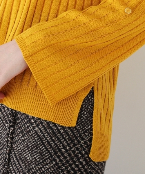 grove（グローブ）の「◆【WEB限定あり】袖ターンバック ニットプルオーバー（ニット/セーター・レディース・オフホワイト/ブラック/グリーン/イエロー/レッド/ピンク/ブルー・02/03）」の13枚目の写真