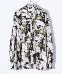 STUDIOUS | 【STUDIOUS HIGH】ペイントオープンカラービッグシルエットシャツ(シャツ/ブラウス)